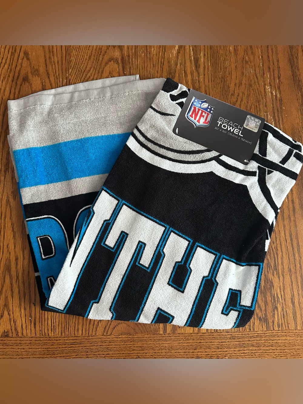 NFL Carolina Panthers beach towel